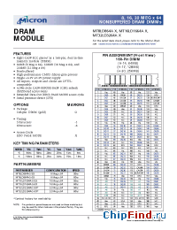 Datasheet MT16LD1664AG-5X производства Micron